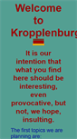 Mobile Screenshot of kropplenburg.de