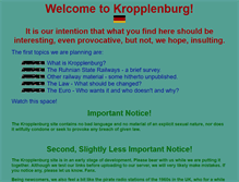 Tablet Screenshot of kropplenburg.de